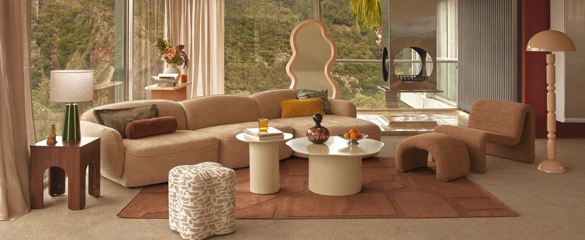 Lampadaire Montana - Beige Satiné