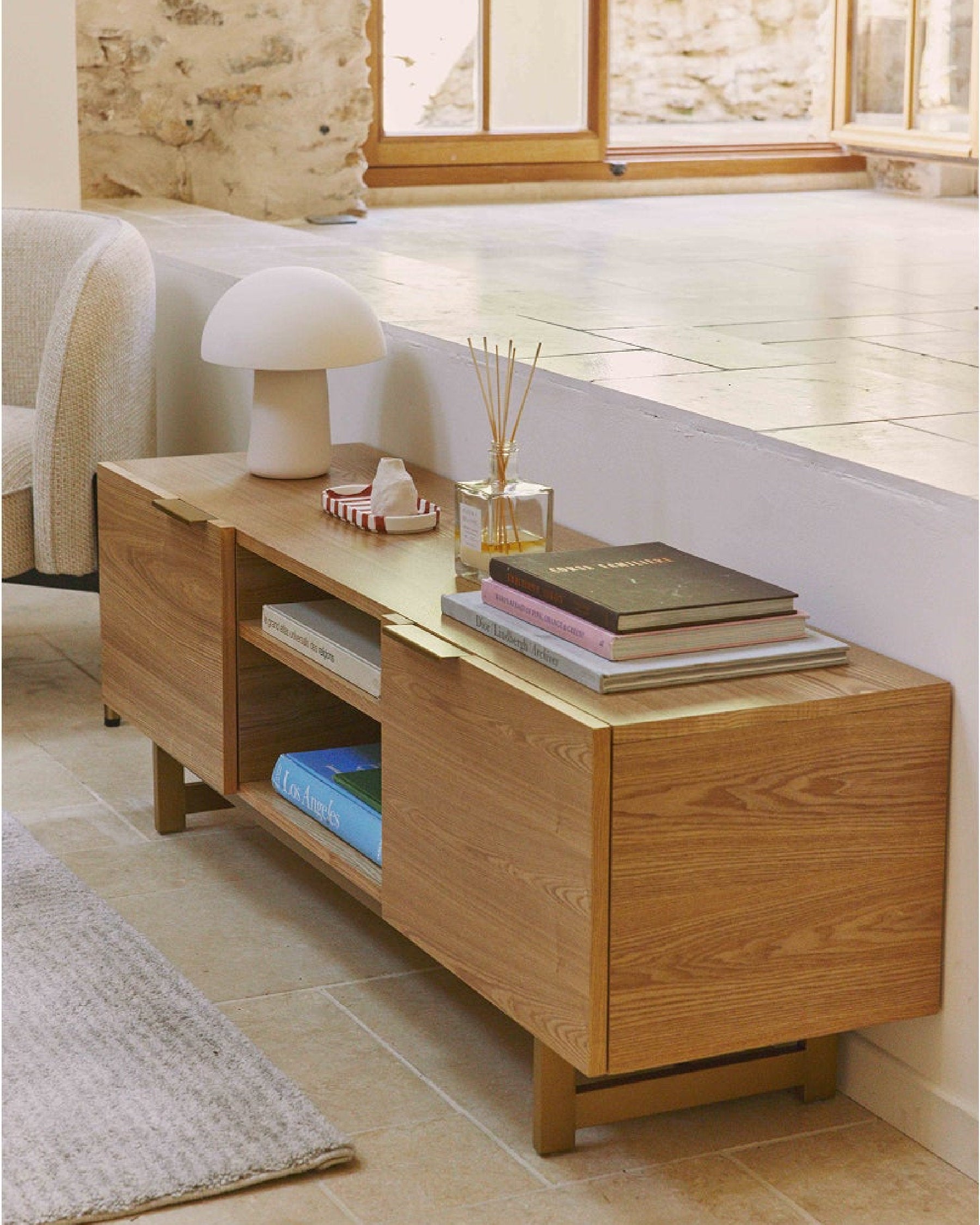 Meuble TV Stark en bois - Bois naturel