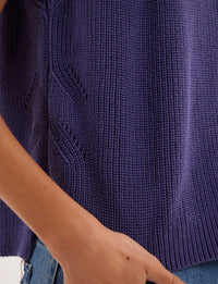 13qty RELIQUAT 50€ 14,3%  / Débardeur Agatha ajouré - Purple