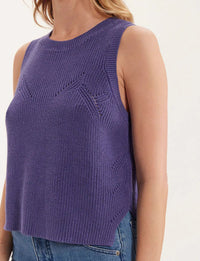 13qty RELIQUAT 50€ 14,3%  / Débardeur Agatha ajouré - Purple