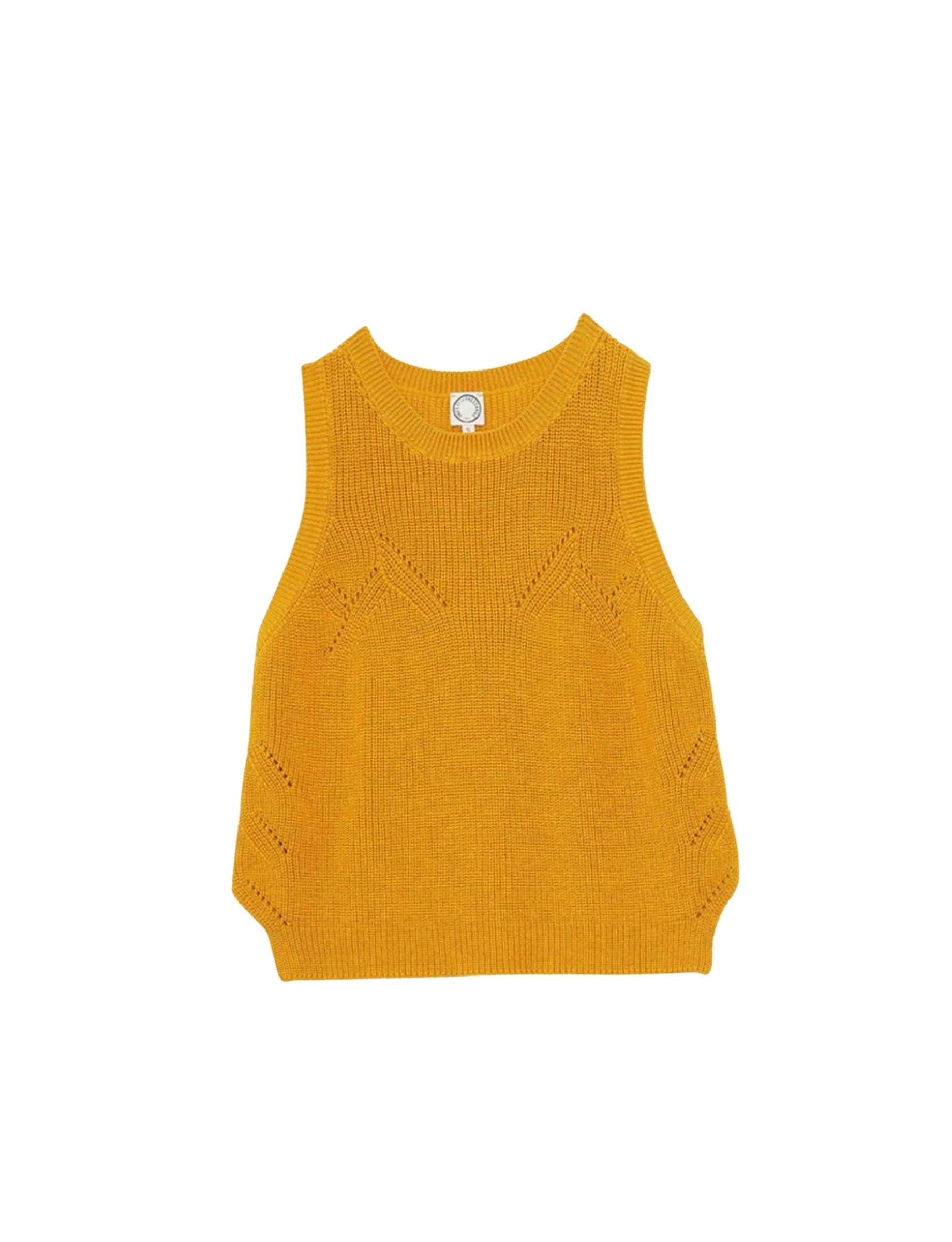 11qty RELIQUAT 50€ 12,5%  / Débardeur Agatha ajouré - Mustard