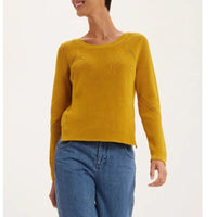 15qty RELIQUAT 75€ 7,7%  / Pull ajouré Agathe - Mustard