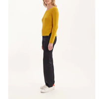 15qty RELIQUAT 75€ 7,7%  / Pull ajouré Agathe - Mustard