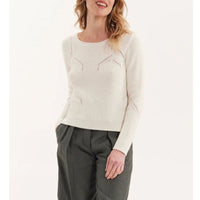 2qty RELIQUAT 75€ 33,3%  / Pull ajouré Agathe - Ecru