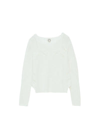 2qty RELIQUAT 75€ 33,3%  / Pull ajouré Agathe - Ecru