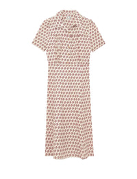 2qty RELIQUAT 120€ 40%  / Robe cintrée Angèle en lin - Indian Red