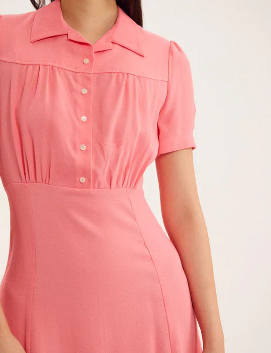 12qty RELIQUAT 90€ 0%  / Robe cintrée Angele - Pink