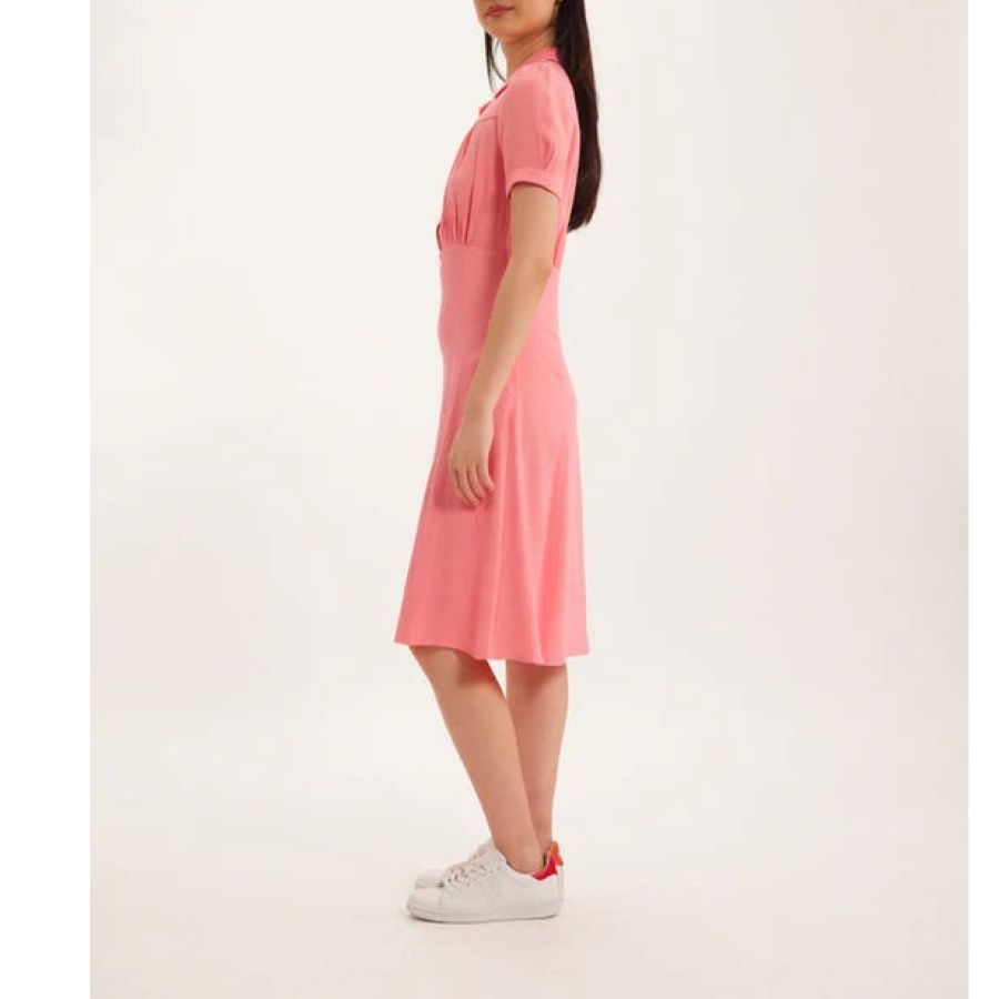 12qty RELIQUAT 90€ 0%  / Robe cintrée Angele - Pink