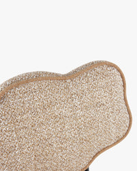 Chaise Arty à tissu texturé - Jaune moucheté