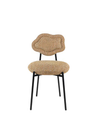 Chaise Arty en tweed - Tweed jaune Miami