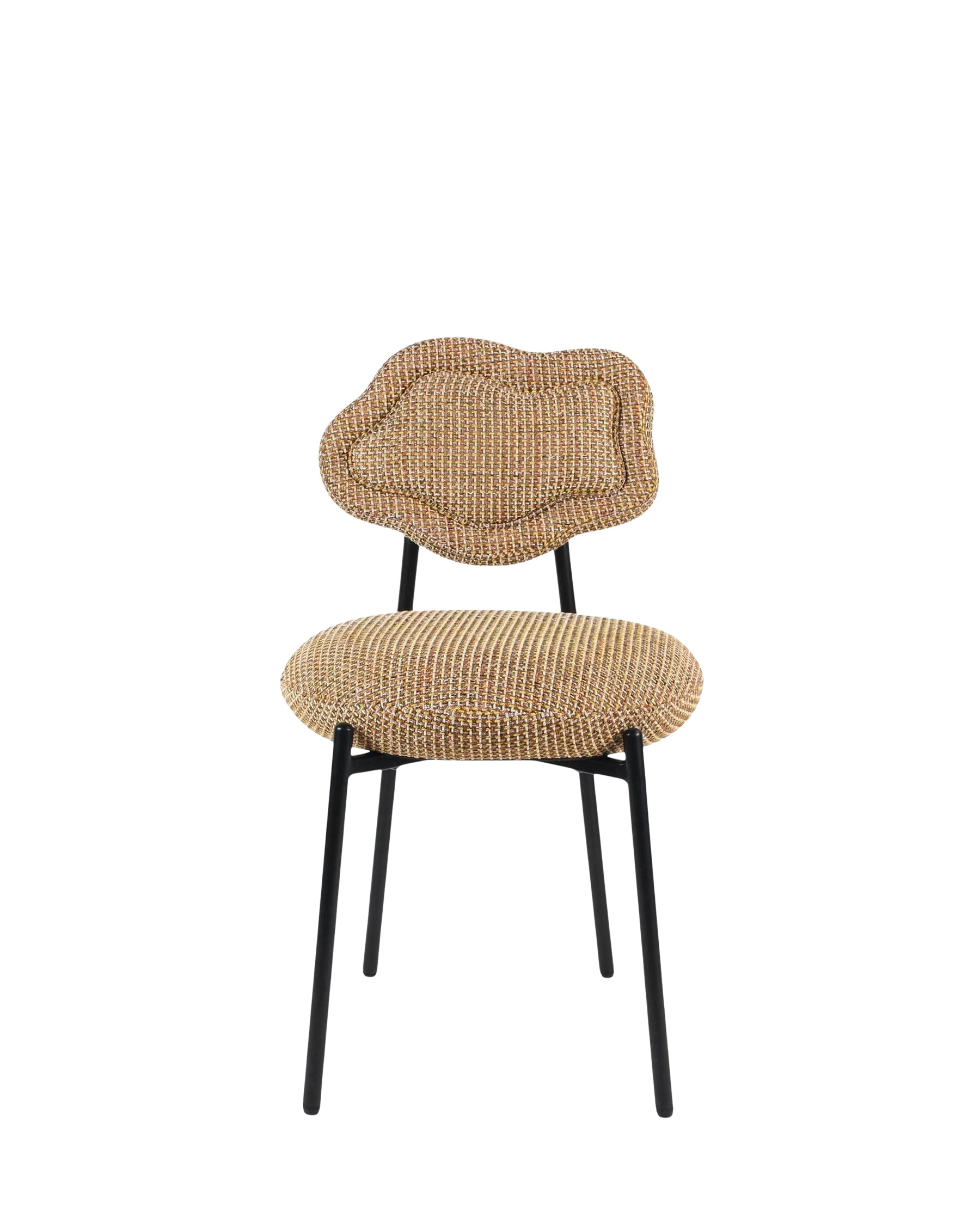 Chaise Arty en tweed - Tweed jaune Miami