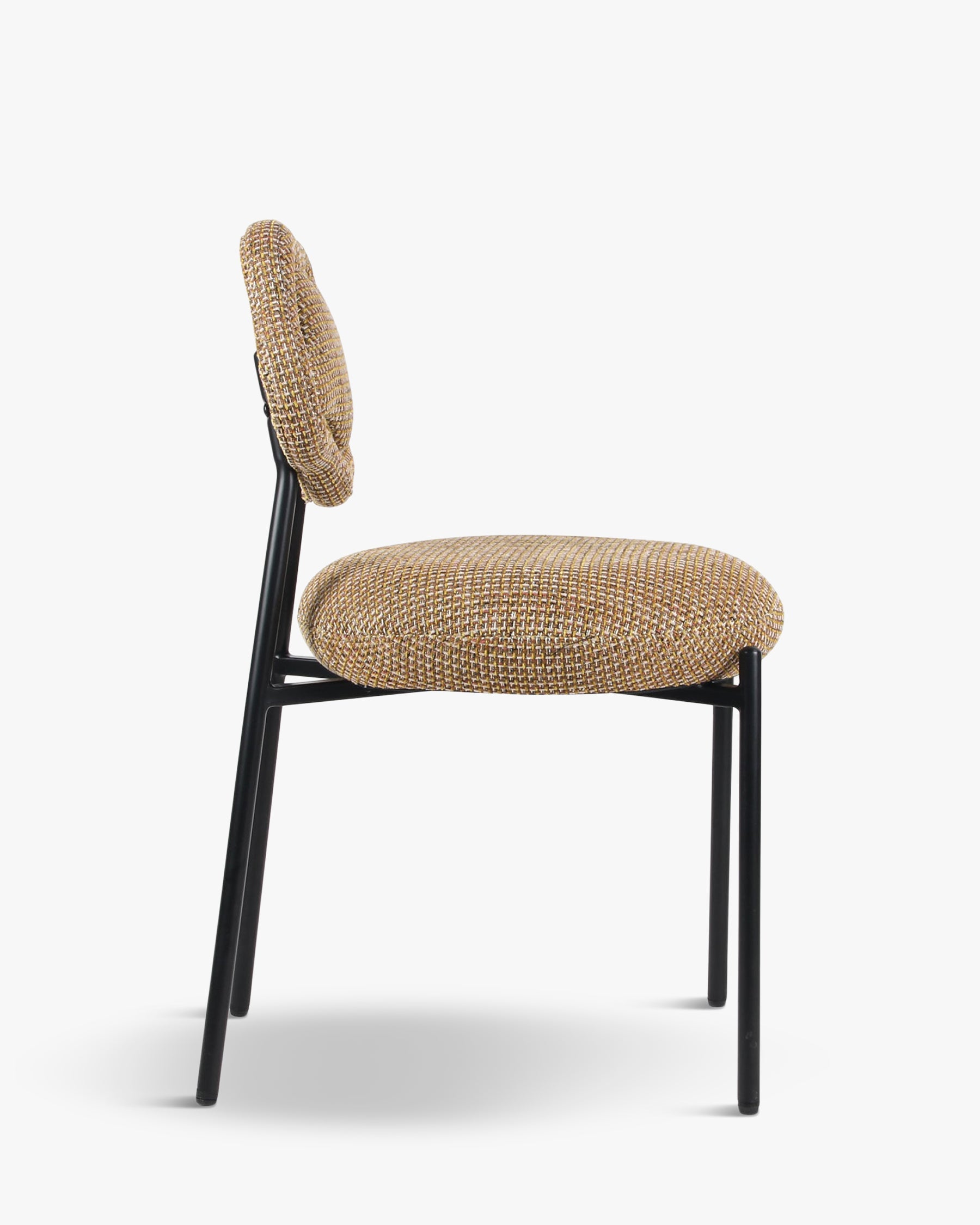 Chaise Arty en tweed - Tweed jaune Miami