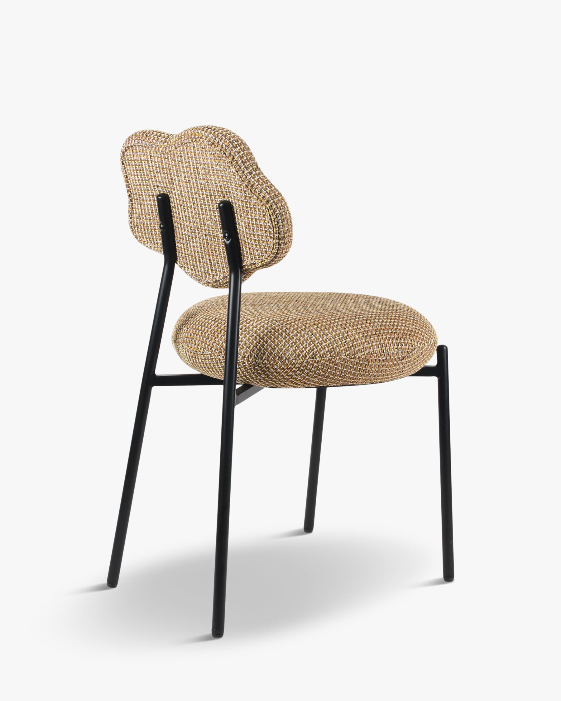 Chaise Arty en tweed - Tweed jaune Miami