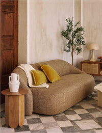 Canapé 3 places Neo - Tweed Jaune Miami