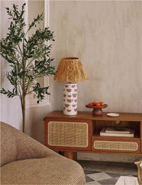 Lampe de table Mara en céramique - Blanc