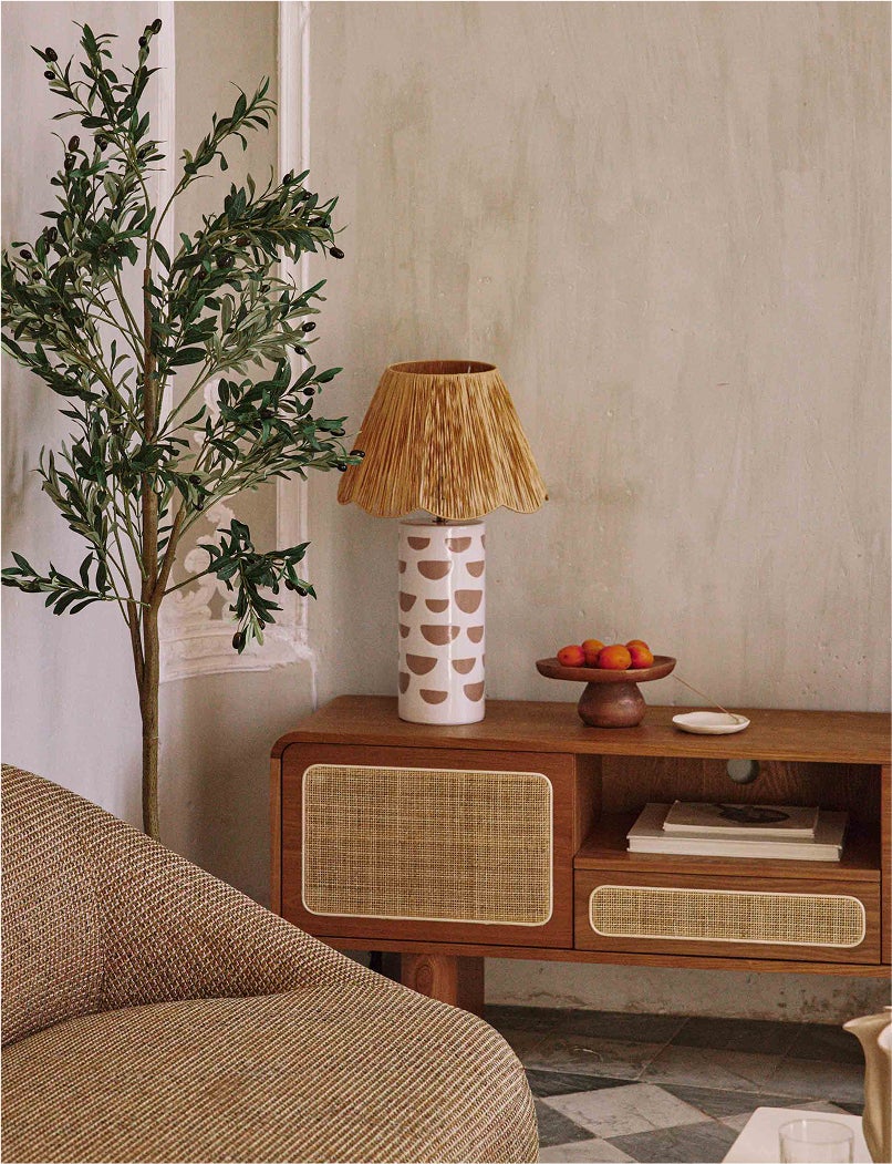 Lampe de table Mara en céramique - Blanc