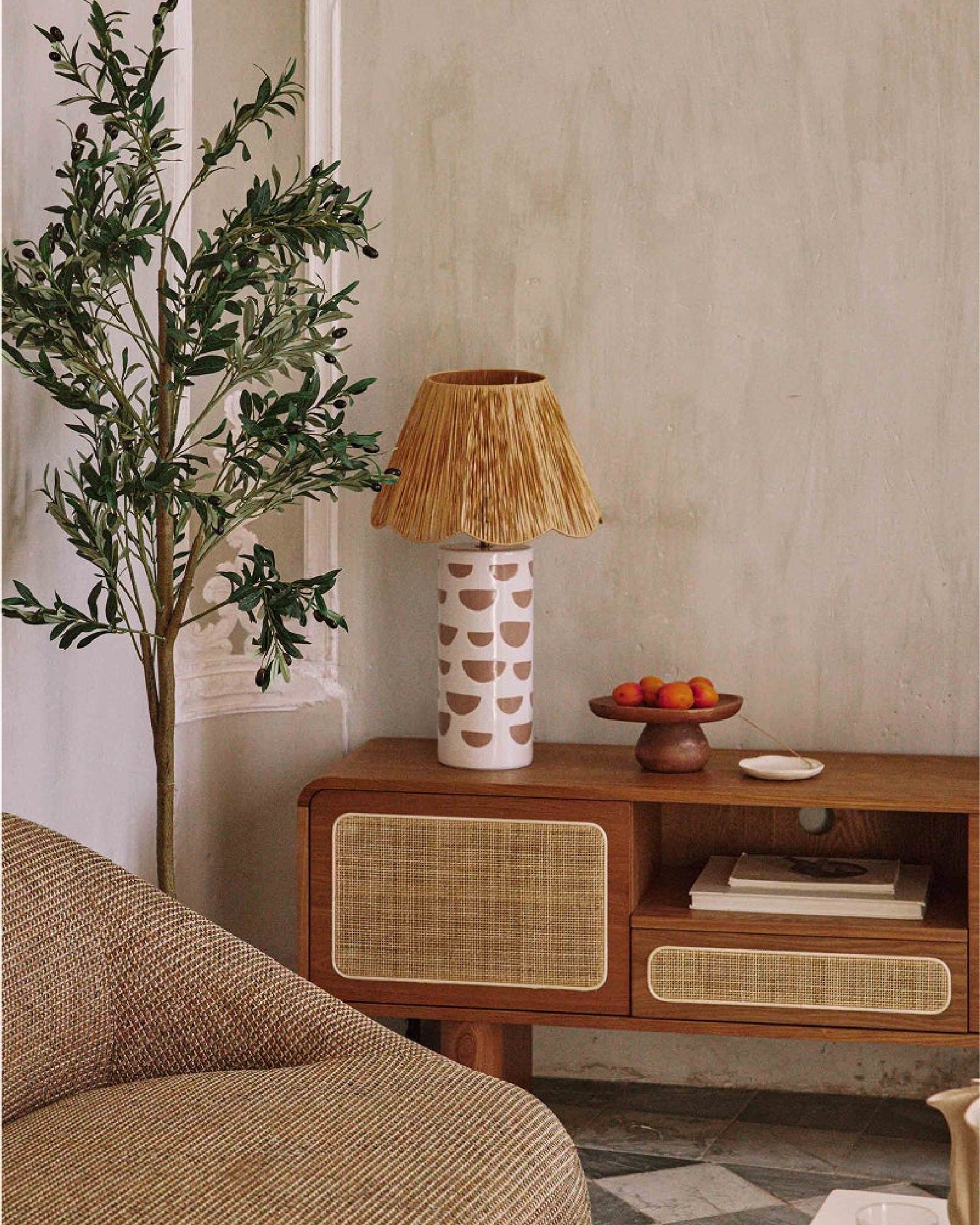Lampe de table Mara en céramique - Blanc