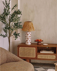 Lampe de table Mara en céramique - Blanc