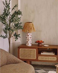 Lampe de table Mara en céramique - Blanc