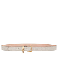 Ceinture avec charm en cuir - Faded Grey