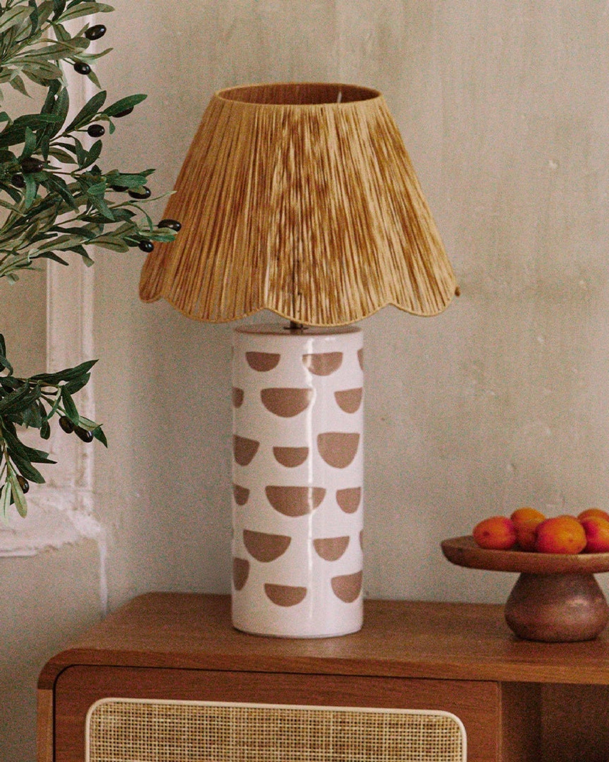 Lampe de table Mara en céramique - Blanc