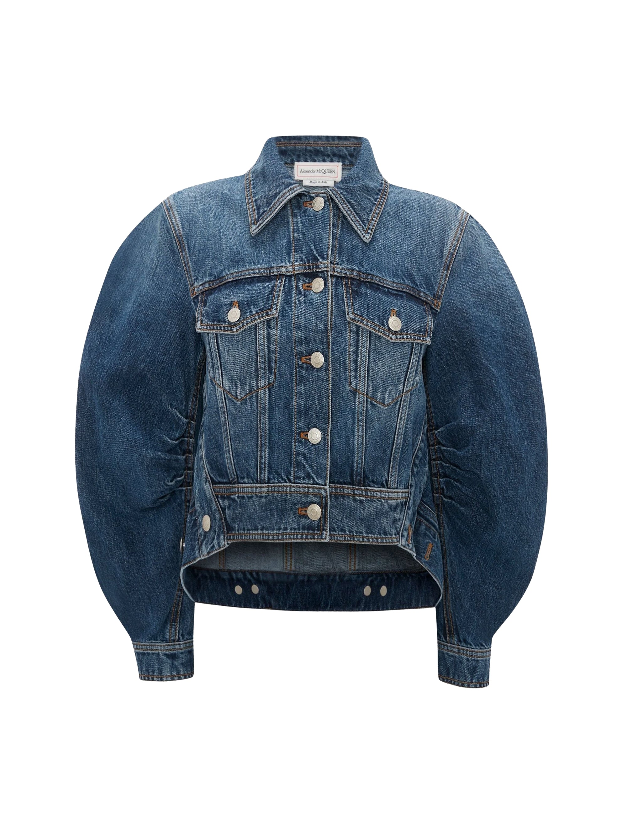 Veste à surpiqûres en denim - Medium Wash