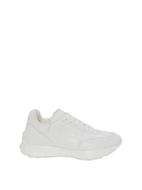 Sneakers à lacets en cuir - White