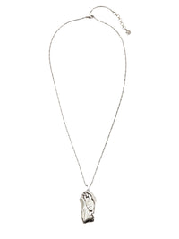 Collier à pendentif en laiton - Silver