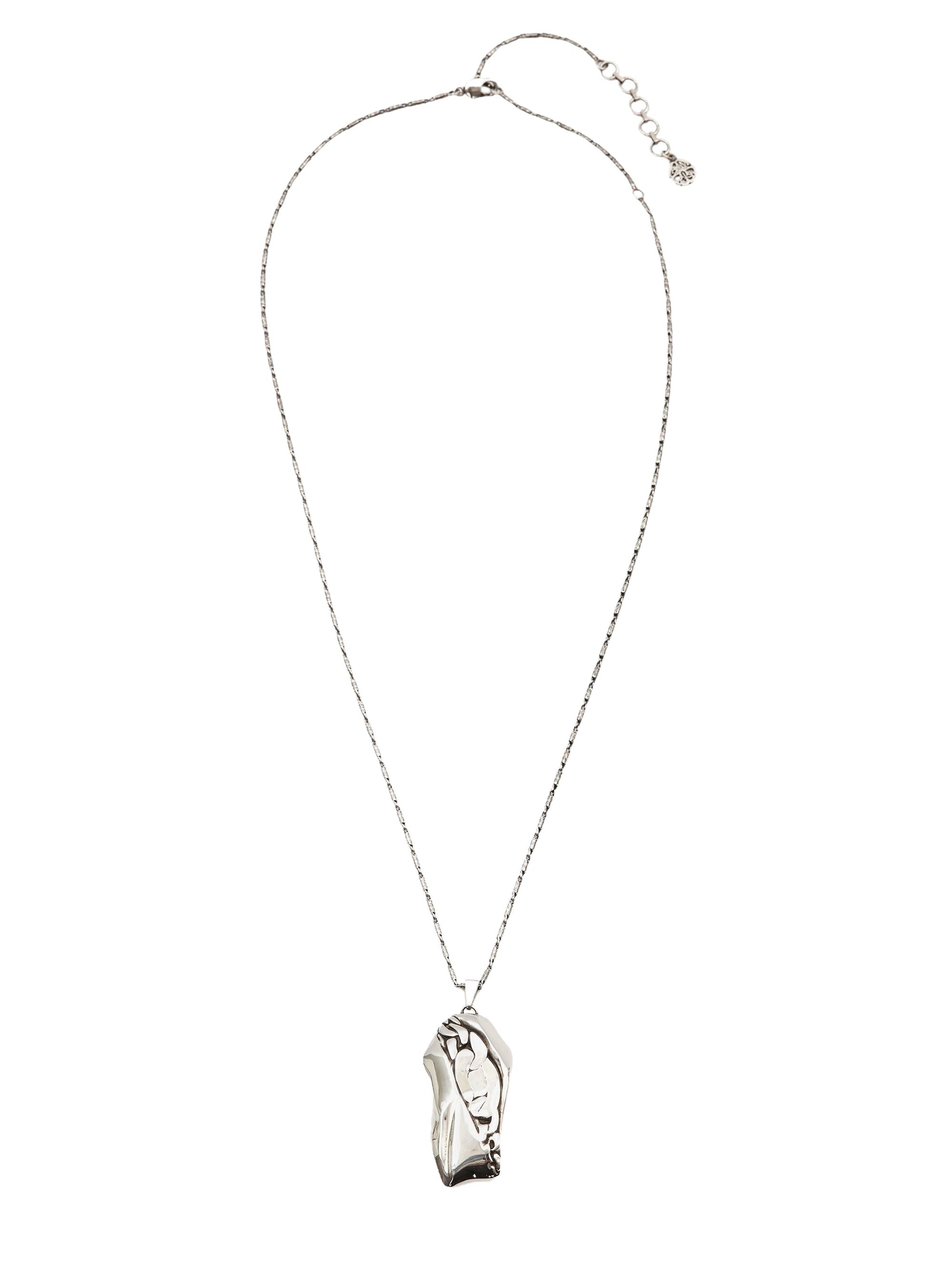Collier à pendentif en laiton - Silver