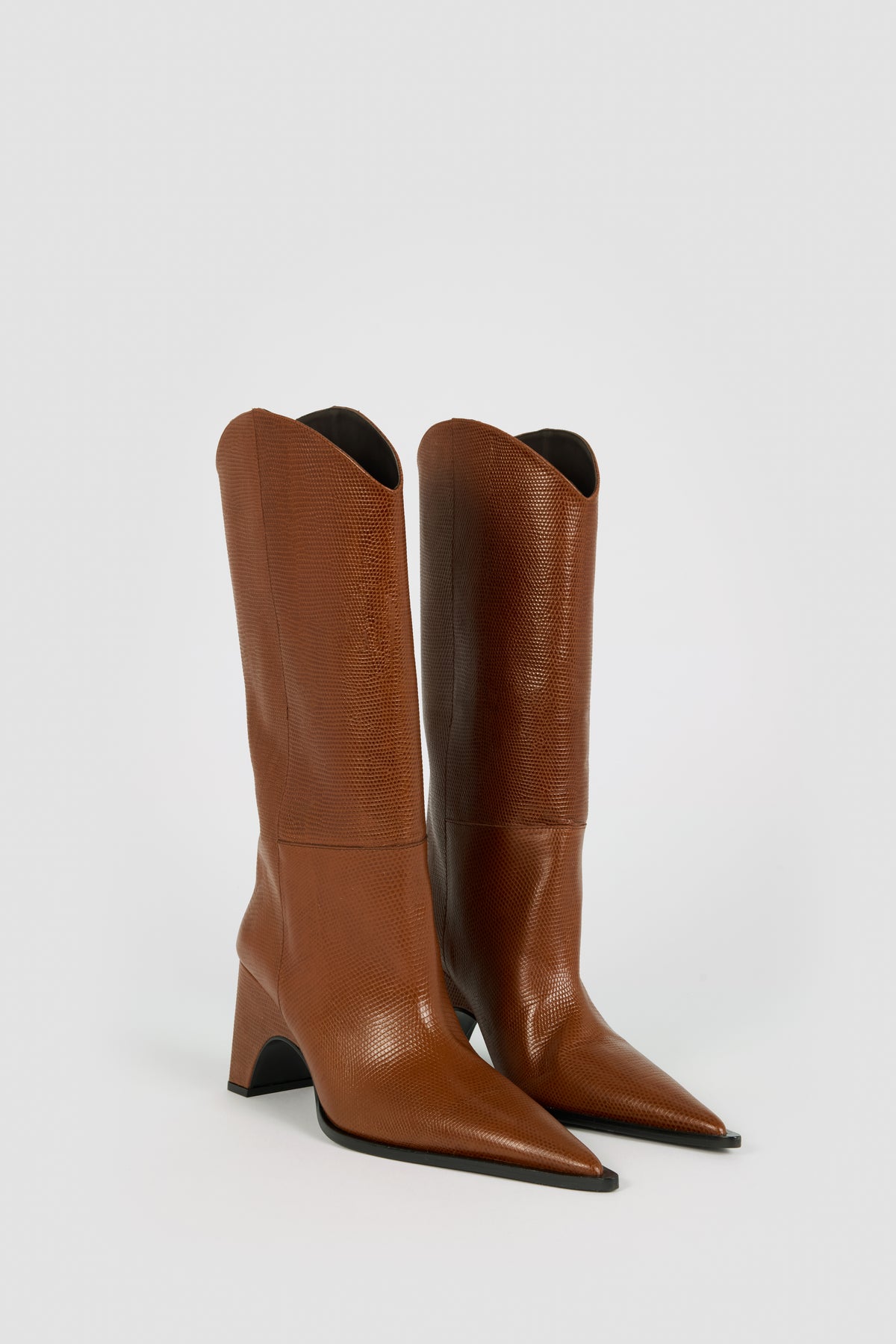 LIZARD PRINT COWBOY BRIDGE BOOT