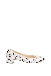 Ballerines à talons Moon en cuir - Optical White