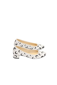 Ballerines à talons Moon en cuir - Optical White
