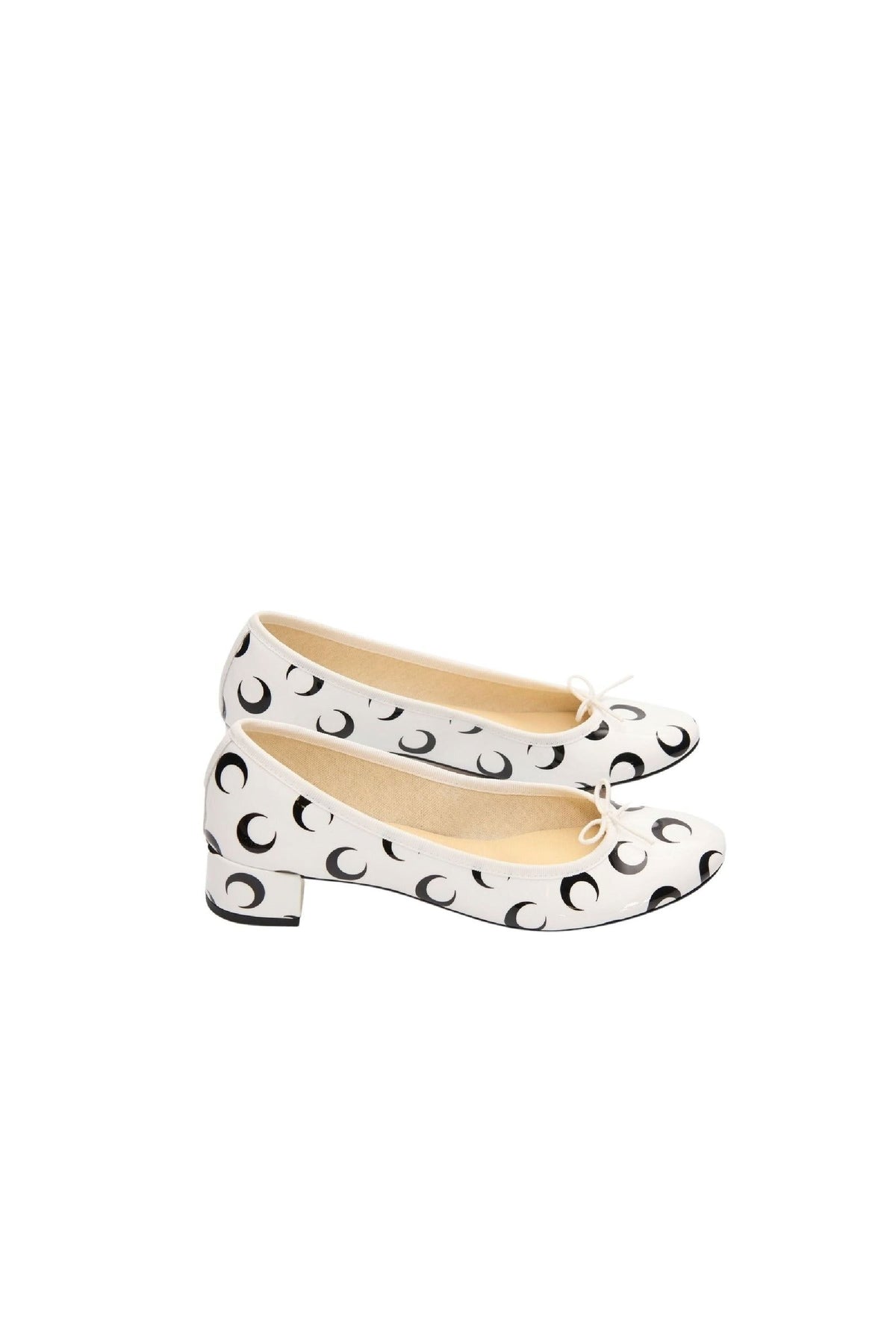 Ballerines à talons Moon en cuir - Optical White