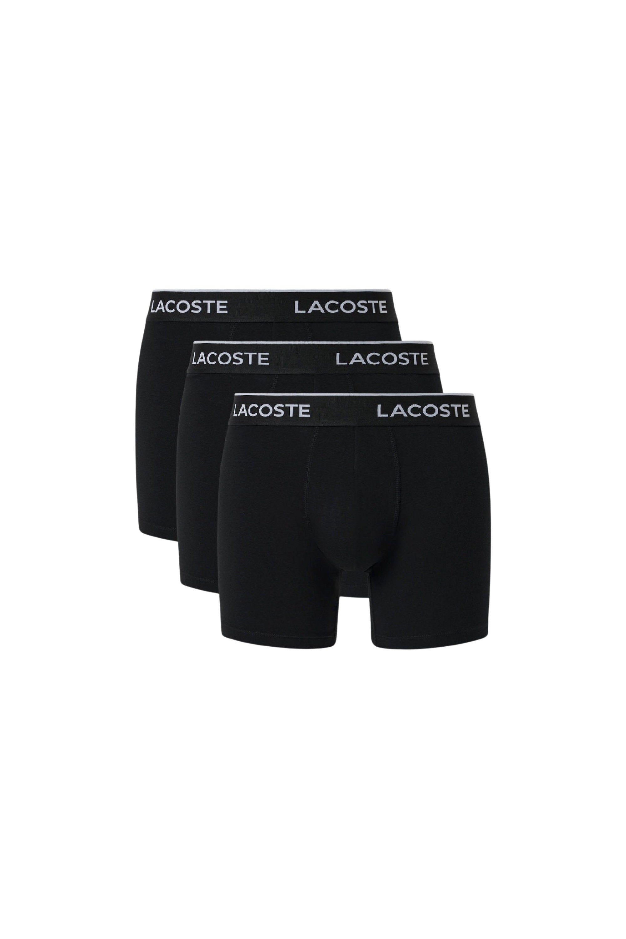 Set of 3 long stretch boxer shorts - Black