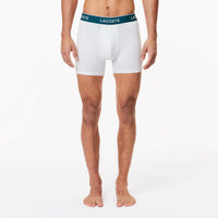 Set of 3 long stretch boxer shorts - Black & White