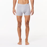 Set of 3 long stretch boxer shorts - Black & White