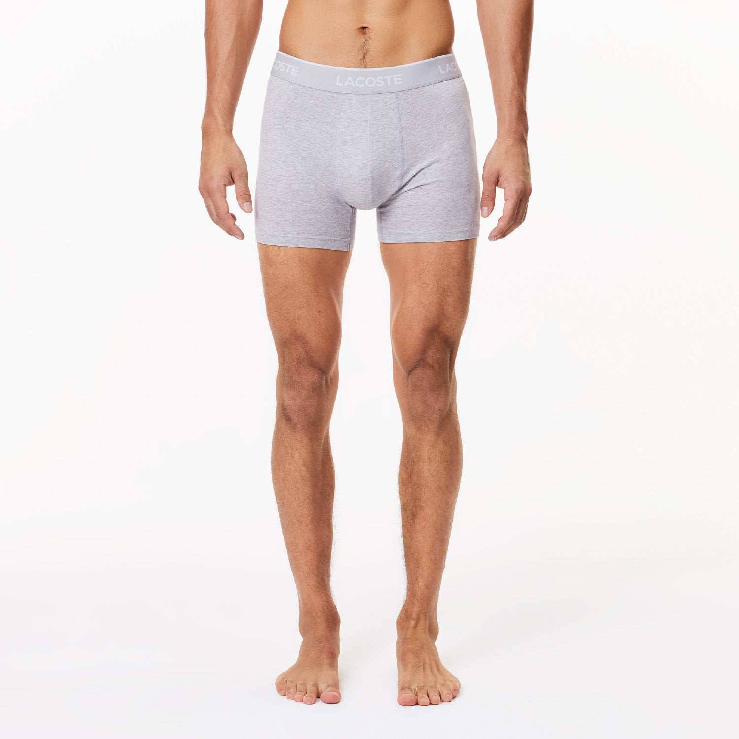 Set of 3 long stretch boxer shorts - Black & White