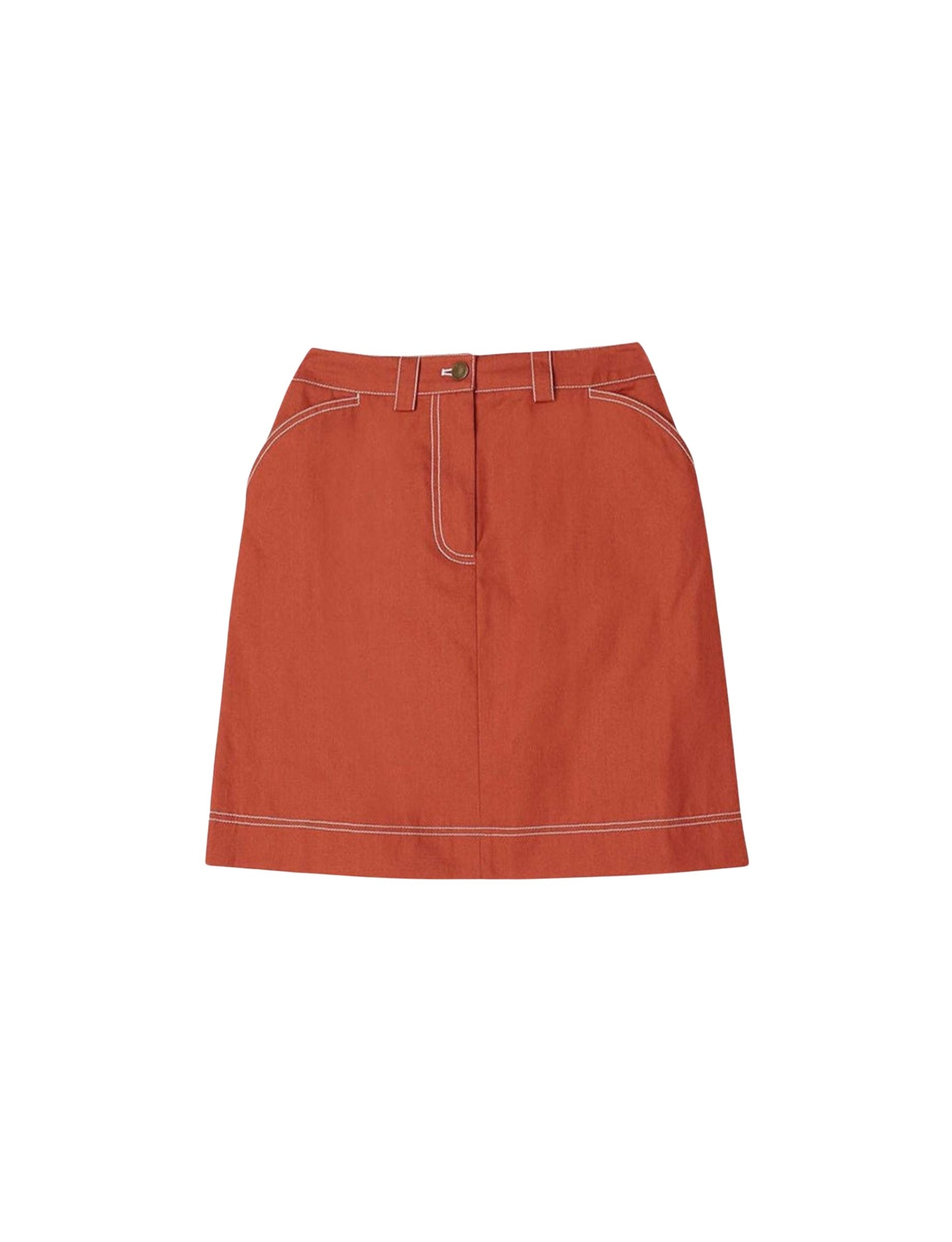 3qty RELIQUAT 65€ 0%  / Jupe droite Anny - Caramel