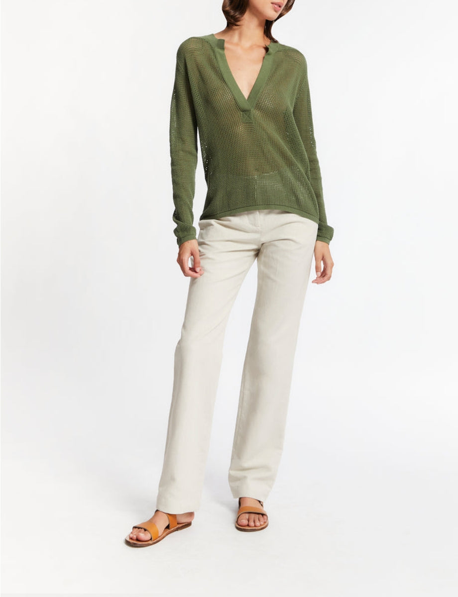 8qty RELIQUAT 50€ 22,2%  / Polo manches courtes Ilario - Khaki