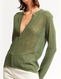 8qty RELIQUAT 50€ 22,2%  / Polo manches courtes Ilario - Khaki