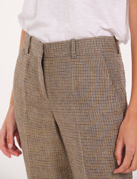 2qty RELIQUAT 75€ 0%  / Pantalon droit Anatole en lin - Beige Multicolor