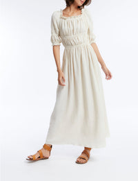 2qty RELIQUAT 90€ 66,7%  / Robe longue Amina - Ecru