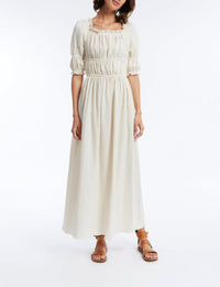 2qty RELIQUAT 90€ 66,7%  / Robe longue Amina - Ecru