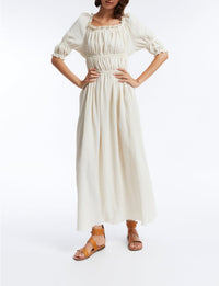 2qty RELIQUAT 90€ 66,7%  / Robe longue Amina - Ecru