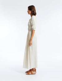 2qty RELIQUAT 90€ 66,7%  / Robe longue Amina - Ecru