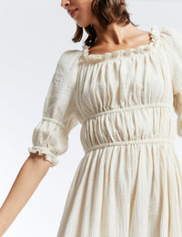 2qty RELIQUAT 90€ 66,7%  / Robe longue Amina - Ecru