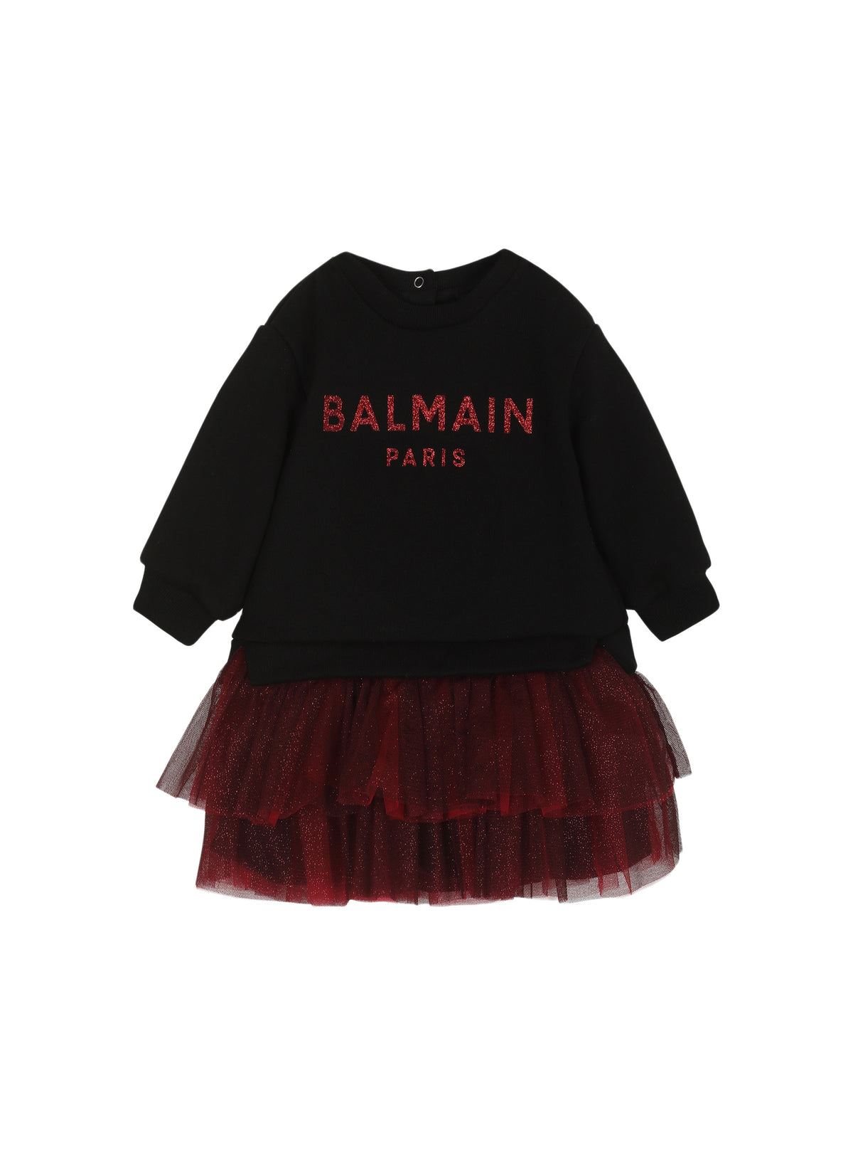 Robe en coton à logo balmain - Rose
