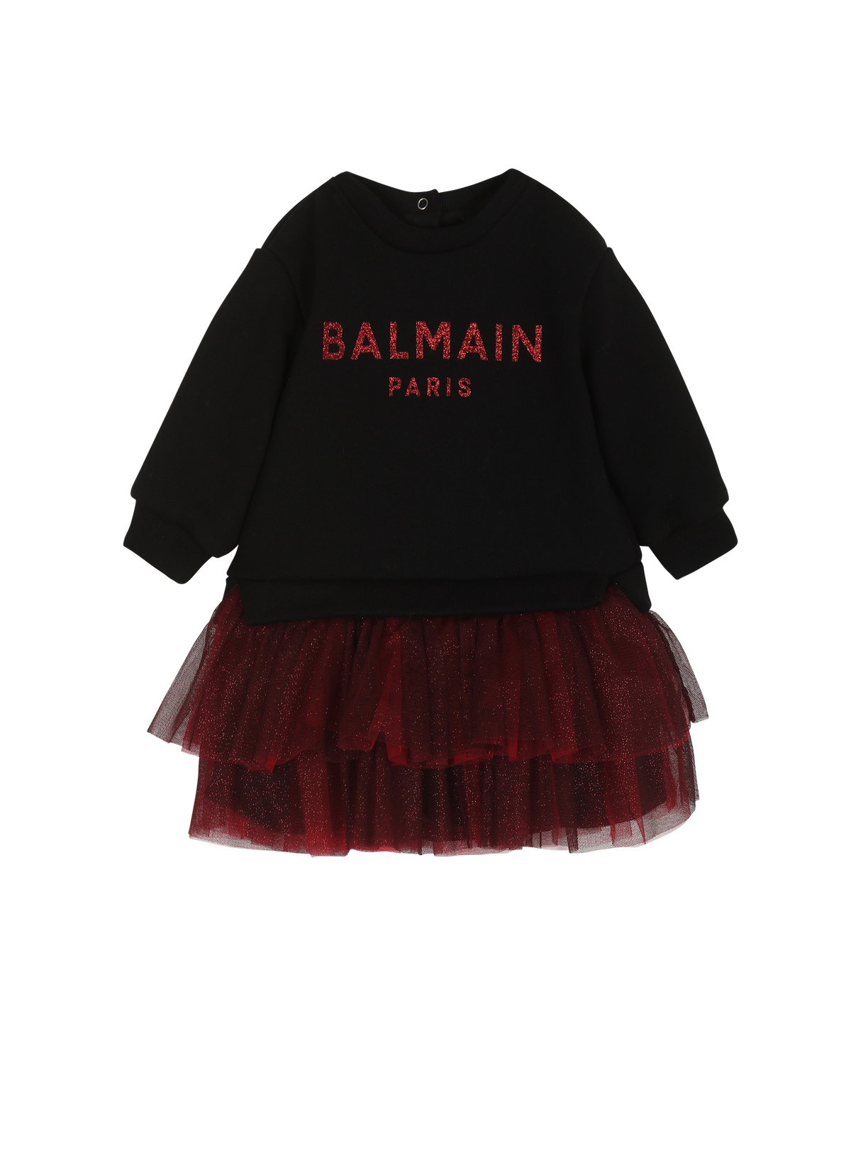 Robe en coton à logo balmain - Rose