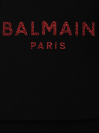 Robe en coton à logo balmain - Rose