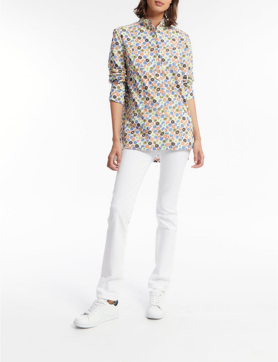 1qty RELIQUAT 80€ 0%  / Chemise droite Eugene - Flower Multicolor
